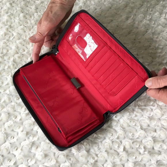 🎉HP🎉 New Vera Bradley Cheery Blossoms Zip Around Wallet - Picture 3 of 5